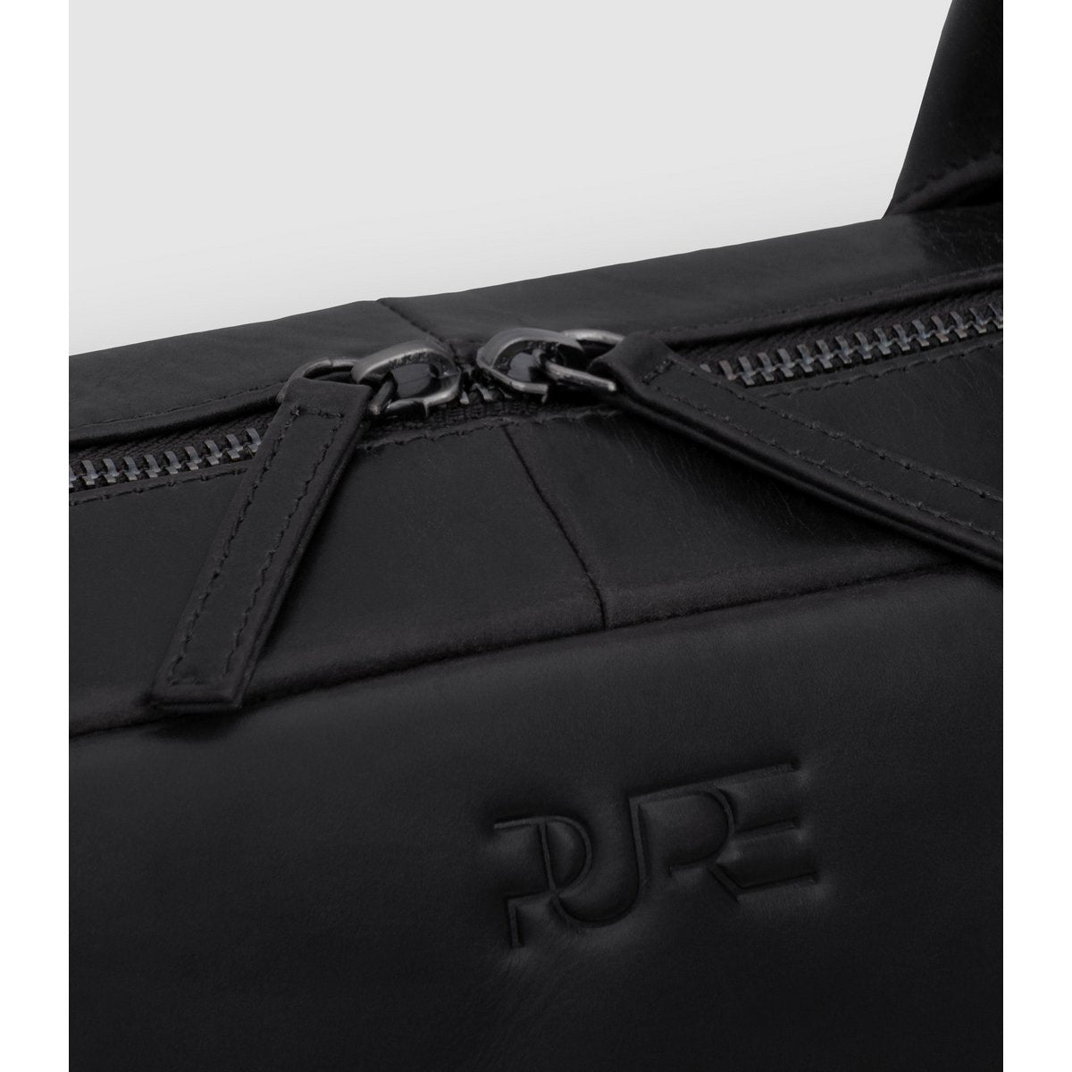 PURE Leather Studio nahast ärikott, sülearvutikott, must – 15,6"