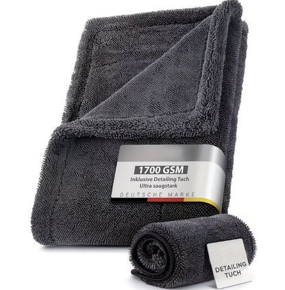 1700 GSM mikrokiudrätikute komplekt (2 tk) – XXL auto kuivatusrätikud