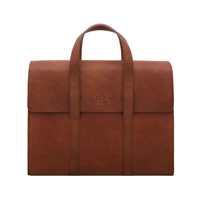 PURE Leather Studio nahast ärikott, sülearvutikott, pruun – 15,6"