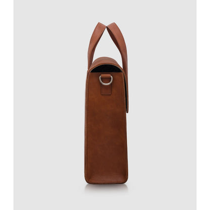 PURE Leather Studio nahast ärikott, sülearvutikott, pruun – 15,6"