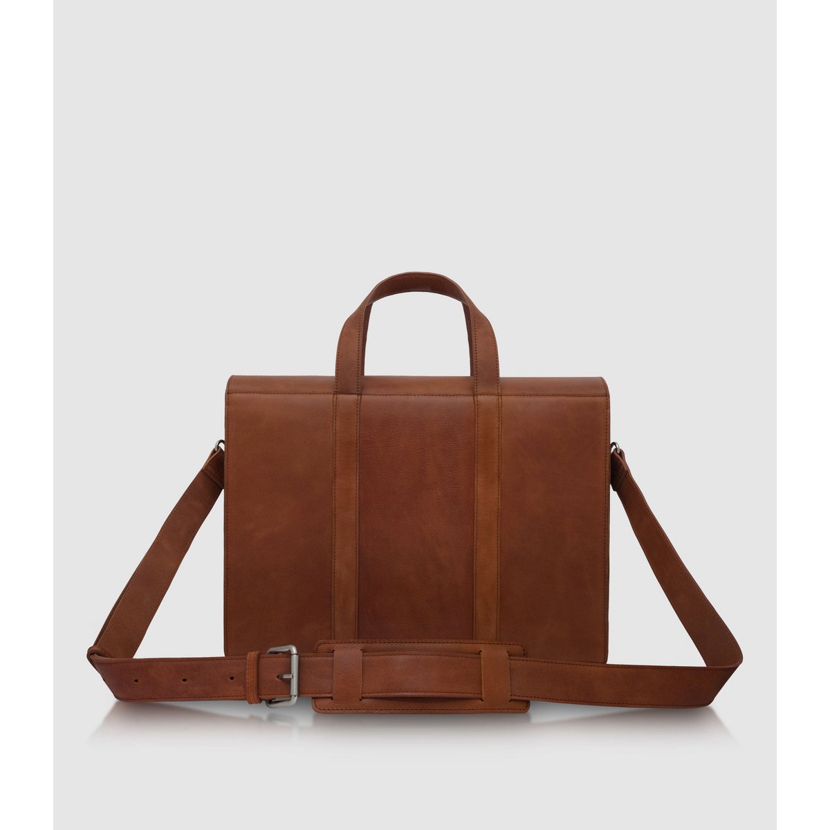 PURE Leather Studio nahast ärikott, sülearvutikott, pruun – 15,6"