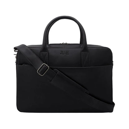 PURE Leather Studio nahast ärikott, sülearvutikott, must – 15,6"