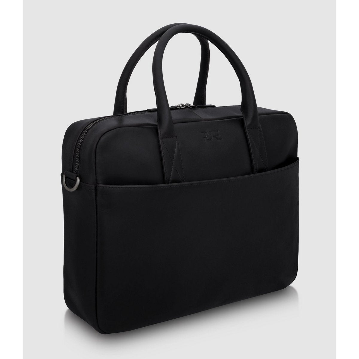 PURE Leather Studio nahast ärikott, sülearvutikott, must – 15,6"