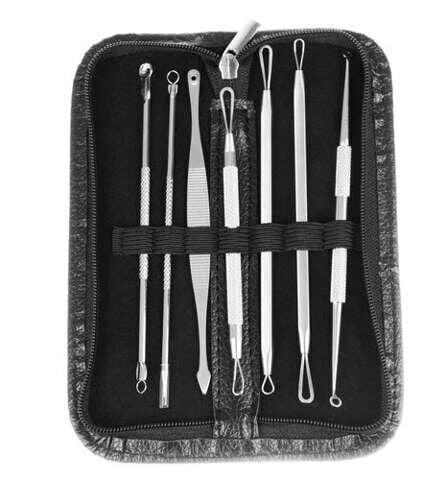 Mustpeade ja tedrepeade eemaldamise komplekt, Mustpeade eemaldamise lusikate komplekt 7 tk